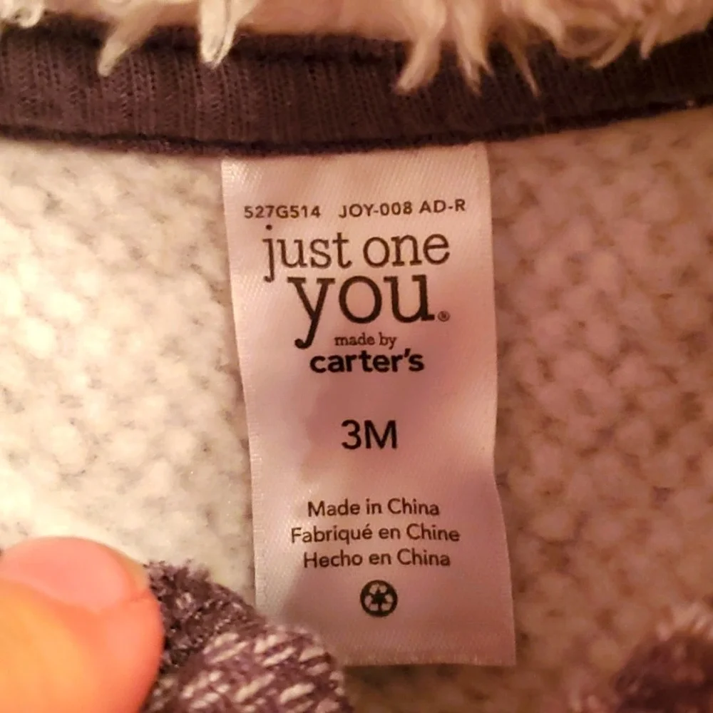 Carters‎ Boys Knit Taupe Preppy Toggle Jacket Size 3M